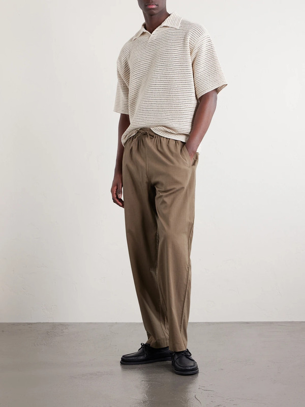  Kardo - Roy Straight-leg Cotton Trousers - Men - Green - S 