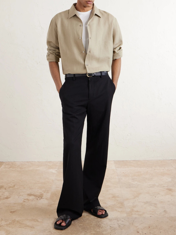  Loro Piana - André Linen Shirt - Men - Neutrals - Xs 