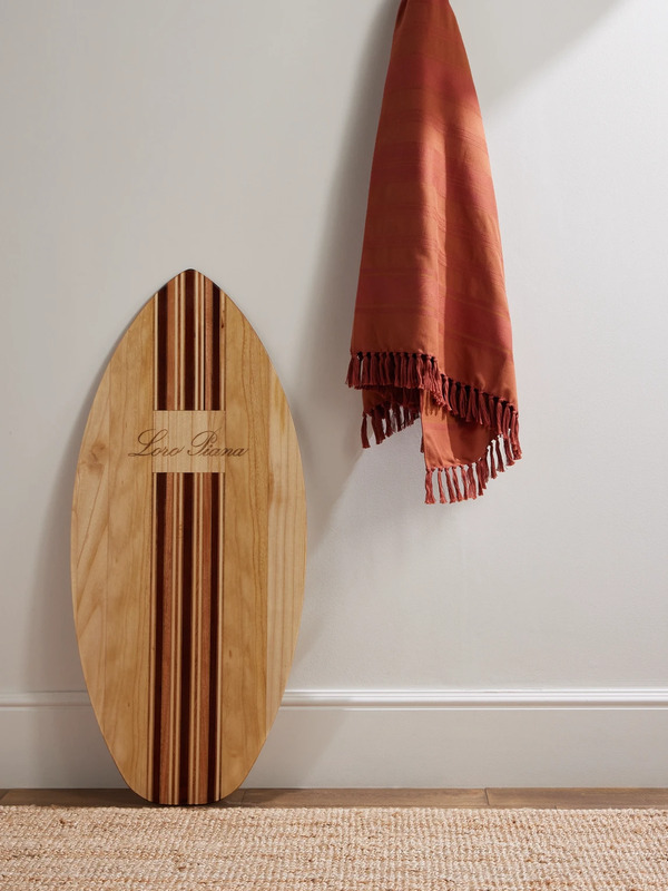  Loro Piana - Fringed Striped Cotton Towel - Men - Orange 