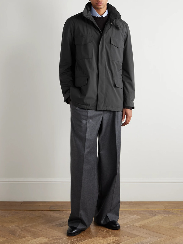  Loro Piana - Traveller Shell Jacket - Men - Black - It 46 