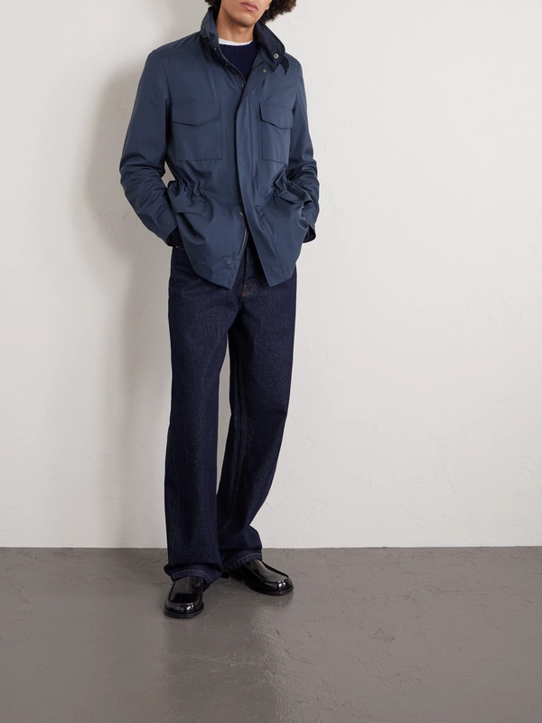  Loro Piana - Traveller Shell Jacket - Men - Blue - It 58 