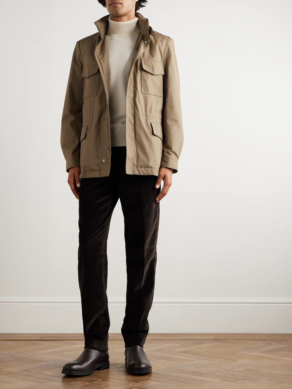 Loro Piana - Traveller Shell Jacket - Men - Brown - It 48 