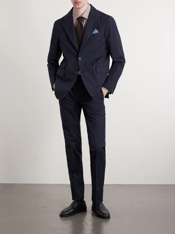  Massimo Alba - Catch2 Cotton Suit Jacket - Men - Blue - It 46 