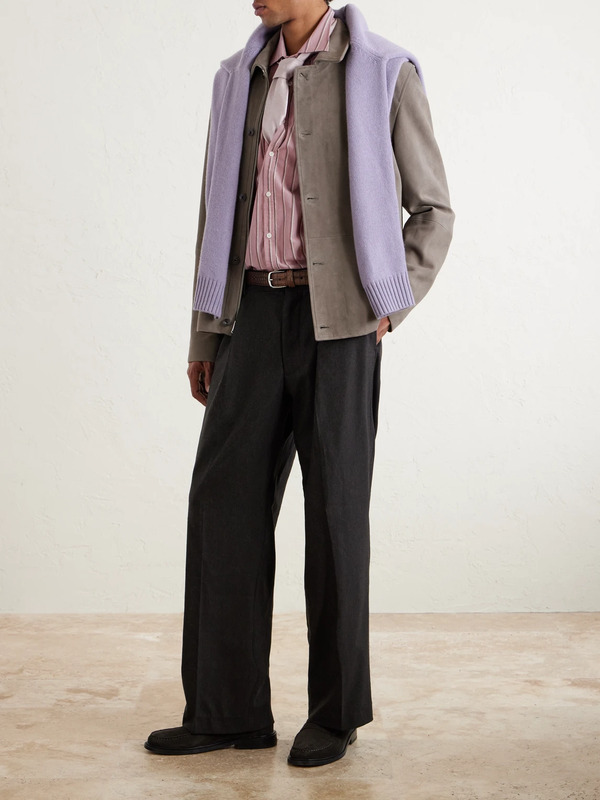  Massimo Alba - Genova Striped Cotton-poplin Shirt - Men - Pink - S 