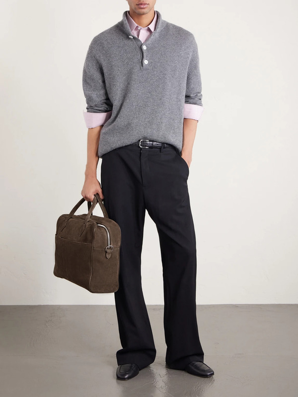  Métier - Closer Suede Weekend Bag - Men - Brown 