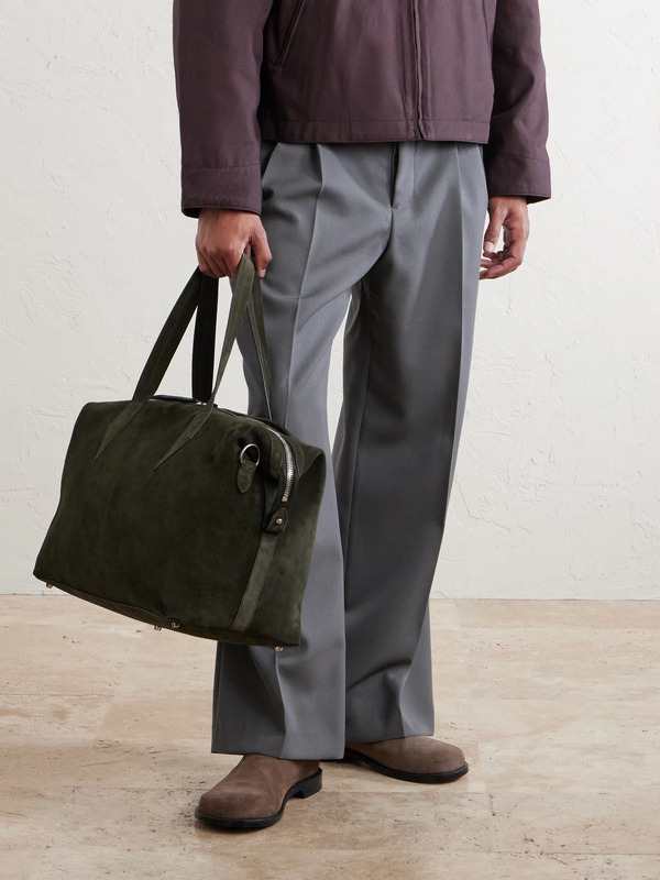  Métier - Nomad Suede Weekend Bag - Men - Green 
