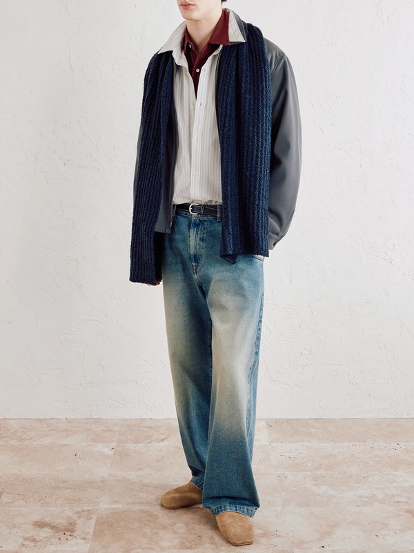  Mfpen - Evening Striped Cotton-poplin Shirt - Men - Neutrals - M 