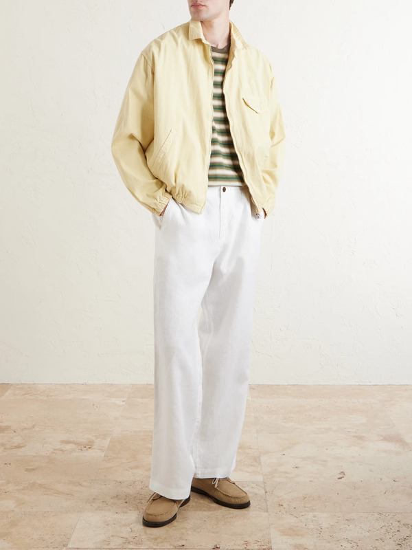  Mr P. - Arthur Wide-leg Linen Trousers - Men - White - 28 