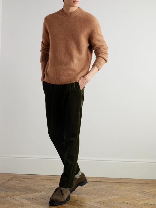  Mr P. - Brushed-cashmere Sweater - Men - Brown - Xs 