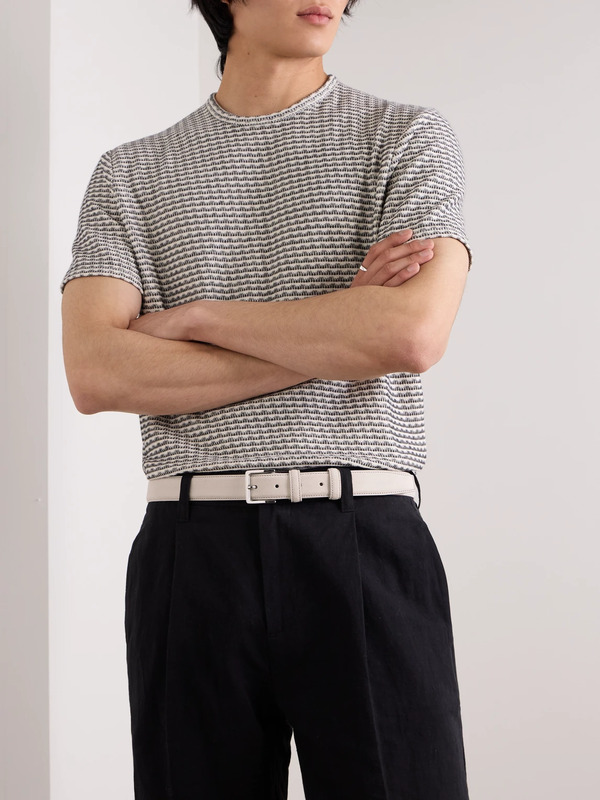  Mr P. - 3cm Suede Belt - Men - Neutrals - Eu 105 