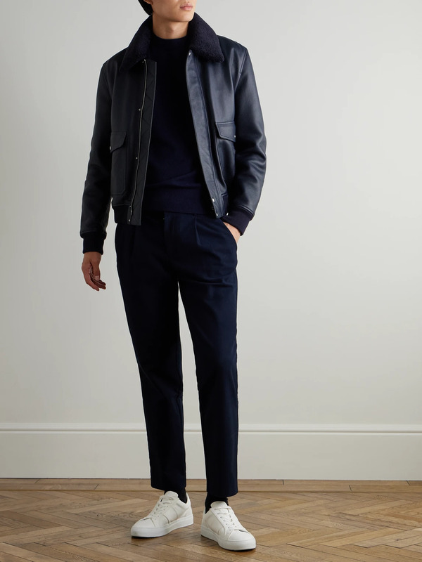  Mr P. - Curtis Cashmere Sweater - Men - Blue - Xs 