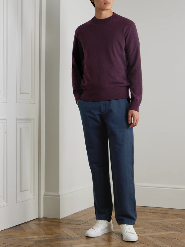  Mr P. - Curtis Cashmere Sweater - Men - Burgundy - Xs 