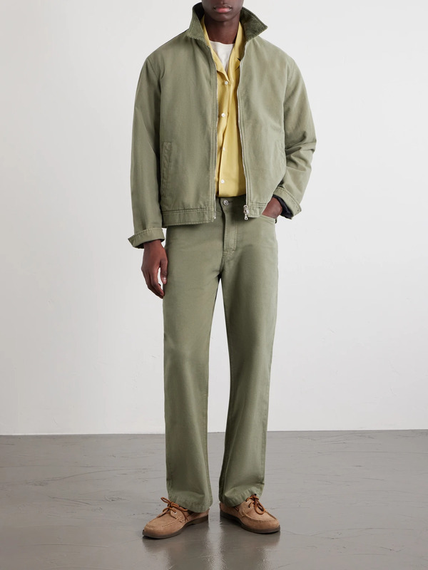  Mr P. - Edward Straight-leg Linen Trousers - Men - Green - 28 