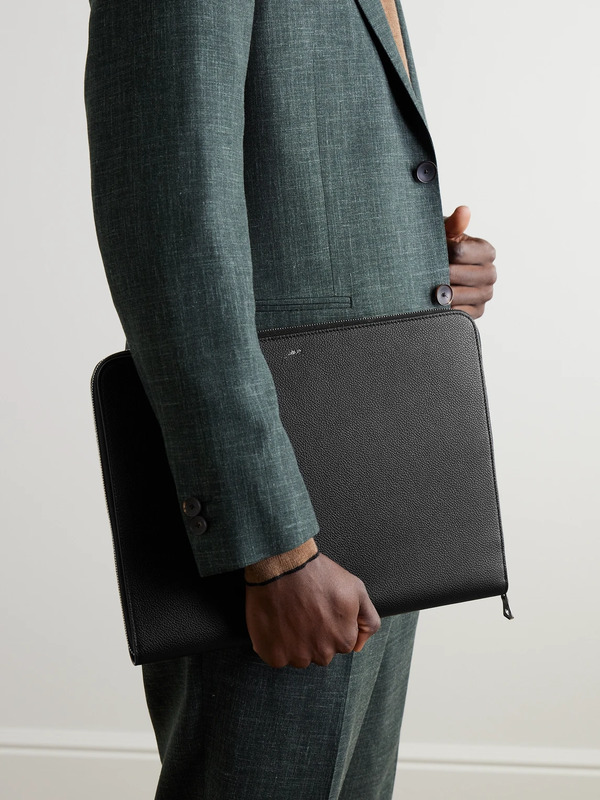  Mr P. - Full-grain Leather Pouch - Men - Black 