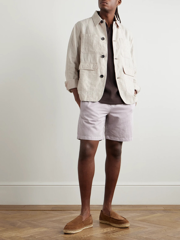  Mr P. - Linen Overshirt - Men - Neutrals - S 