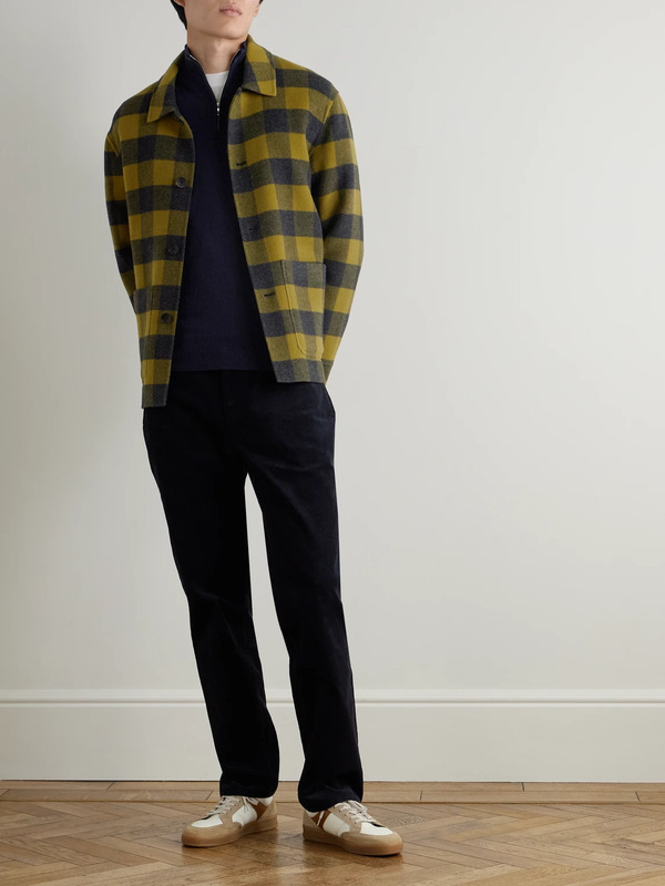  Mr P. - Merino Wool Half-zip Sweater - Men - Blue - Xs 