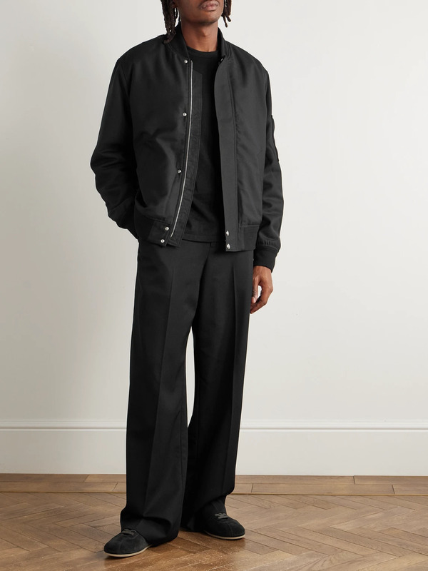  Mr P. - Padded Woven Bomber Jacket - Men - Black - Xs 