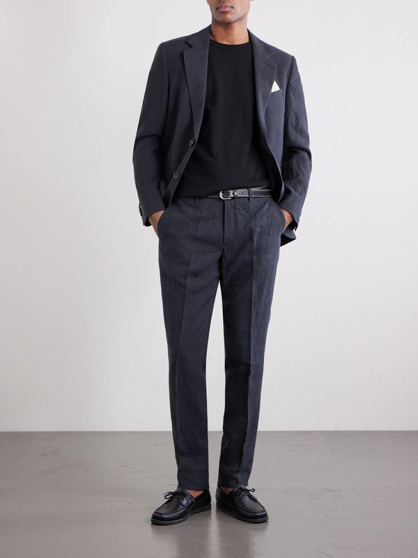  Mr P. - Phillip Slim-fit Linen Suit Trousers - Men - Gray - 28 
