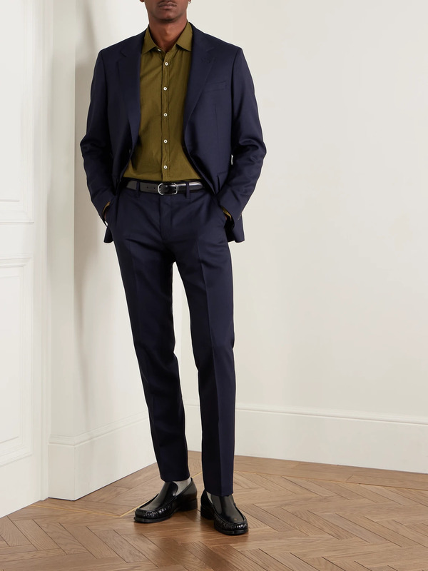  Mr P. - Phillip Slim-fit Wool Suit Trousers - Men - Blue - 28 