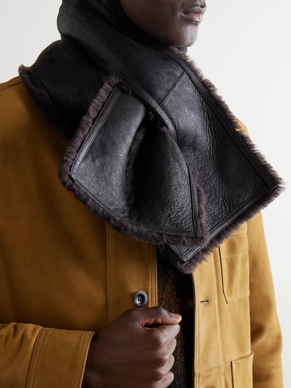  Mr P. - Shearling Scarf - Men - Brown 