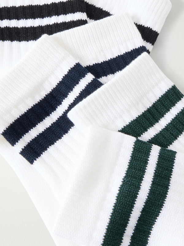  Mr P. - Three-pack Cotton-blend Socks - Men - White 