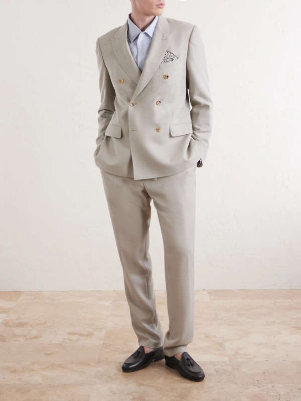  Mr P. - Wool Suit Jacket - Men - Neutrals - 36 
