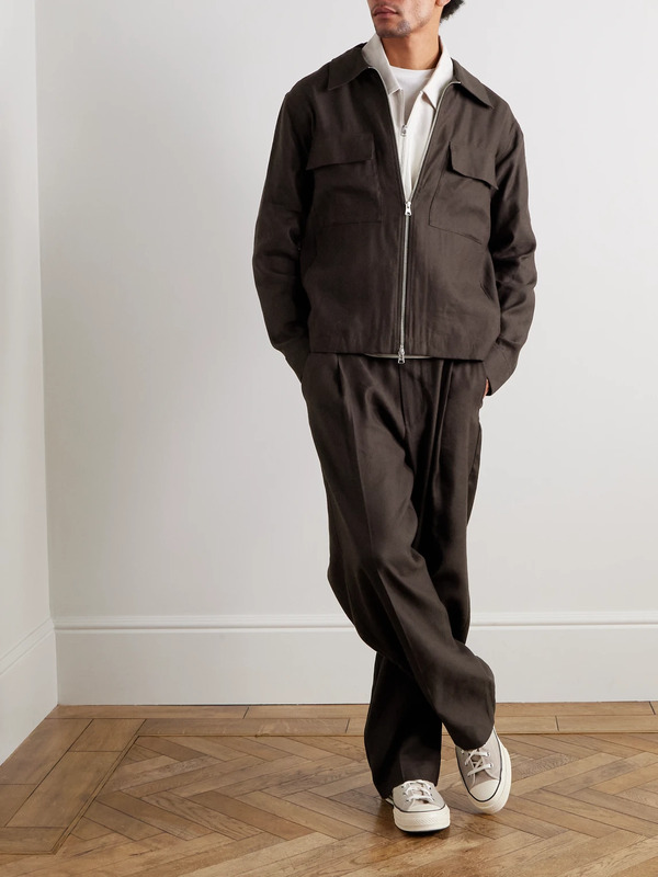  Nn07 - Alban 1808 Lenzing™ Ecovero™ And Linen-blend Jacket - Men - Brown - S 