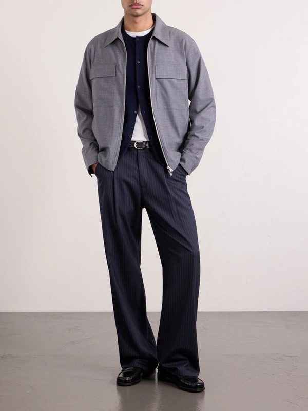  Nn07 - Alban 10037 Zipped Jacket - Men - Gray - S 