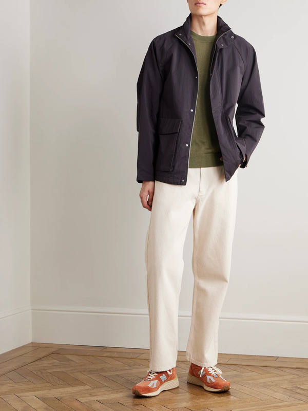  Nn07 - Ted 60058 Linen Sweater - Men - Green - S 