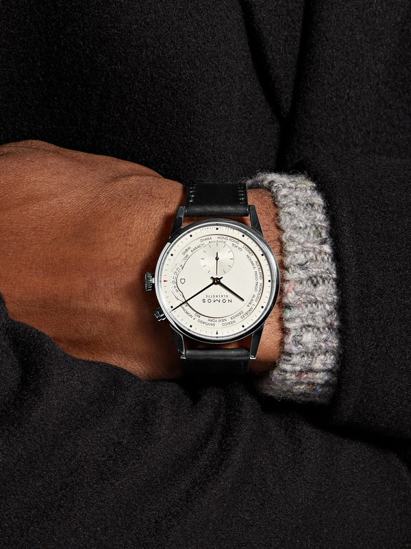  Nomos Glashütte - Zurich Weltzeit Automatic 40mm Stainless Steel And Cordovan Leather Watch, Ref. No. 805 - Men - White 
