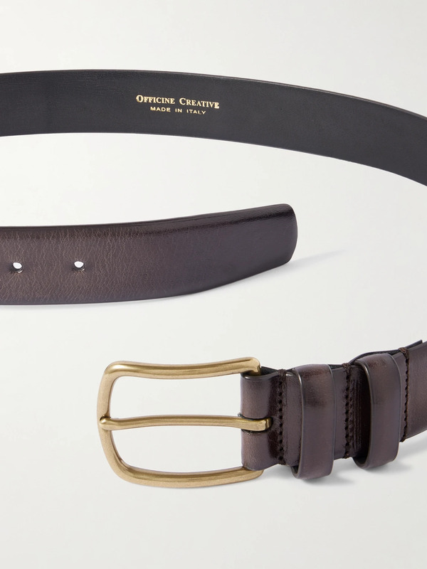  Officine Creative - 3.5cm Leather Belt - Men - Brown - Eu 85 