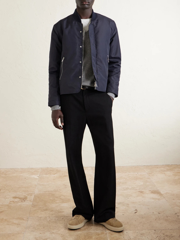  Officine Générale - Shell Bomber Jacket - Men - Blue - S 