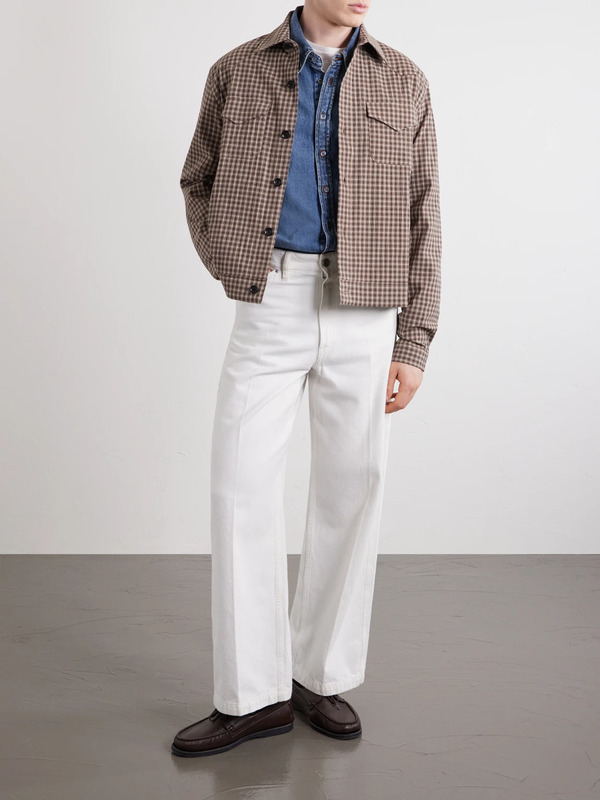  Oliver Spencer - Witley Checked Cotton-blend Jacket - Men - Brown - Xs 