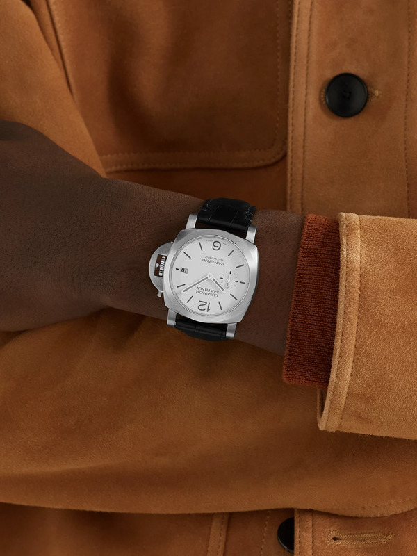  Panerai - Luminor Marina Quaranta Automatic 40mm Stainless Steel And Alligator Watch, Ref. No. Pam01271 - Men - White 