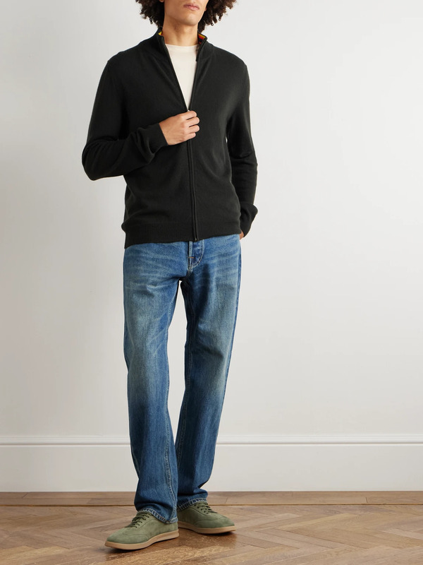  Paul Smith - Cashmere Zip-up Cardigan - Men - Green - M 