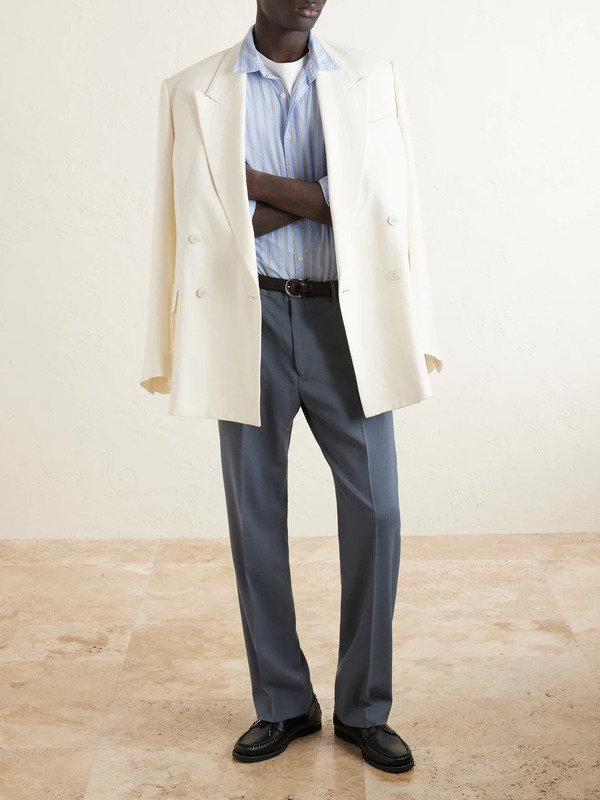  Paul Smith - Straight-leg Wool Trousers - Men - Blue - Uk/us 30 