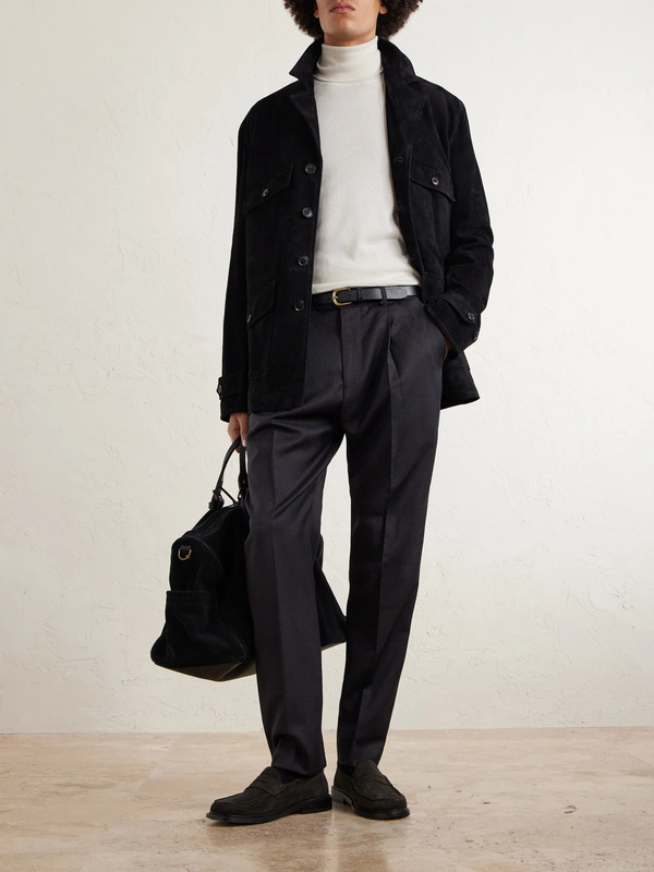 Paul Smith - Tapered Pleated Checked Wool Trousers - Men - Brown - Uk/us 30 