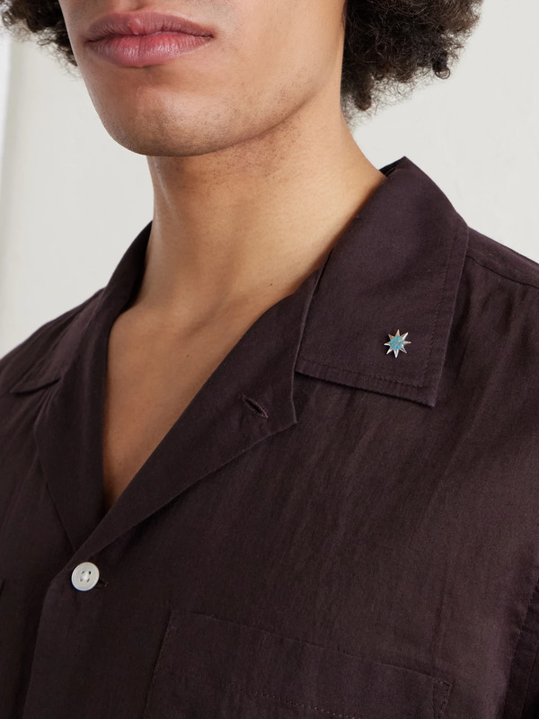  Peyote Bird - Starburst Silver Turquoise Pin - Men - Blue 