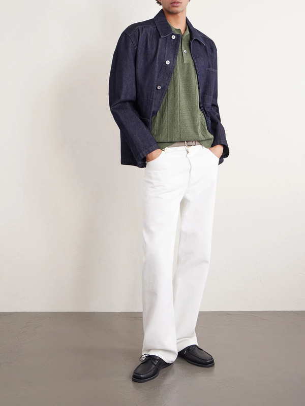  Piacenza 1733 - Silk And Linen-blend Polo Shirt - Men - Green - It 46 