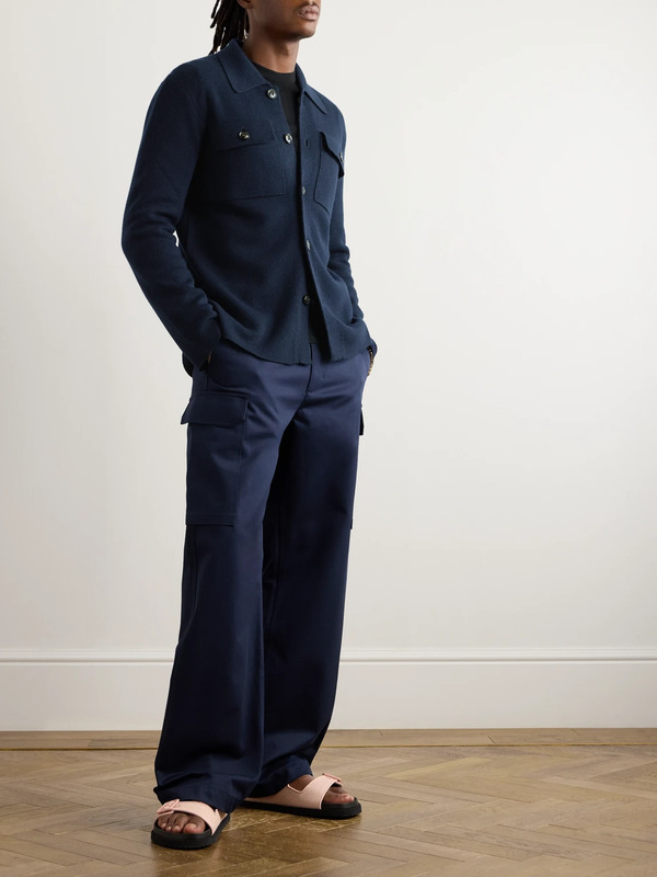  Piacenza 1733 - Wool Overshirt - Men - Blue - It 46 