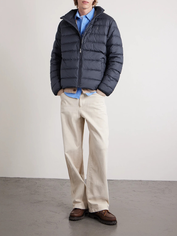  Polo Ralph Lauren - Logo-embroidered Quilted Shell Down Jacket - Men - Blue - M 
