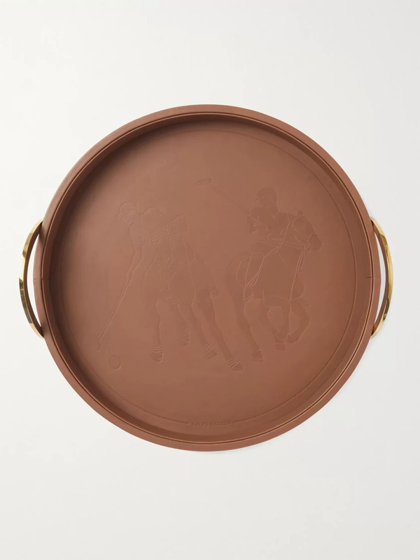  Ralph Lauren Home - Garrett Canvas, Leather And Brass Tray - Men - Neutrals 