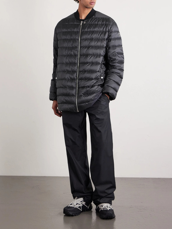 Rick Owens - Moncler Quilted Padded Shell Down Jacket - Men - Black - 1 