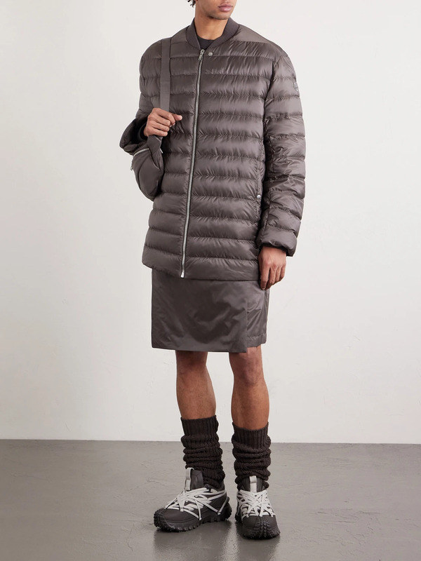  Rick Owens - Moncler Quilted Padded Shell Down Jacket - Men - Brown - 1 