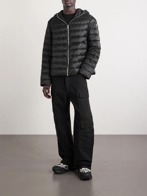  Rick Owens - Moncler Quilted Shell Down Jacket - Men - Black - 2 