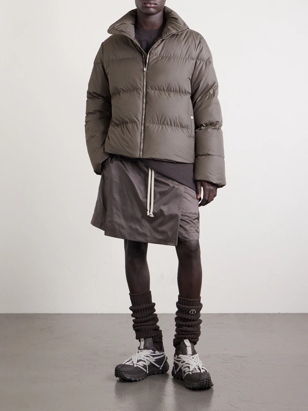  Rick Owens - Moncler Quilted Shell Down Jacket - Men - Brown - 1 