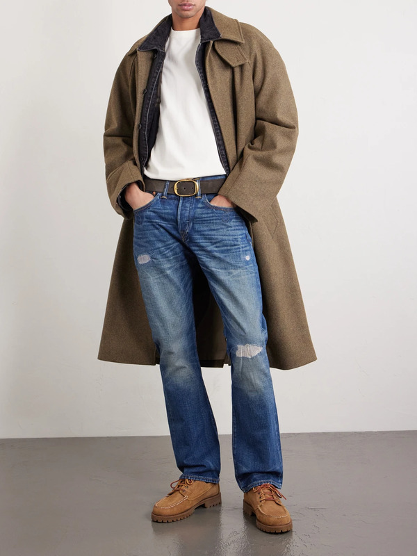  Rrl - Flared Distressed Jeans - Men - Blue - Uk/us 30 