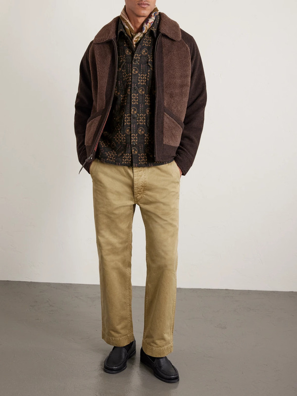  Rrl - Ruddick Cotton-jacquard Jacket - Men - Orange - Xs 