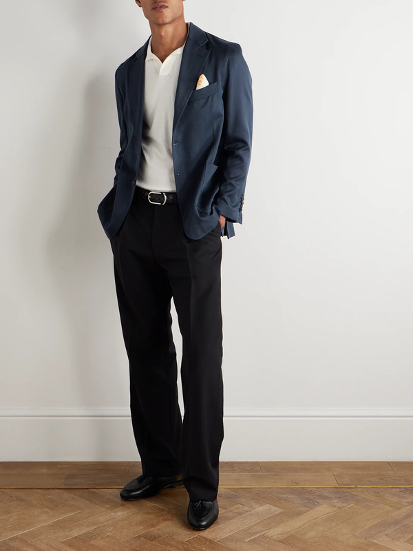  Rubinacci - Silk-twill Blazer - Men - Blue - It 46 
