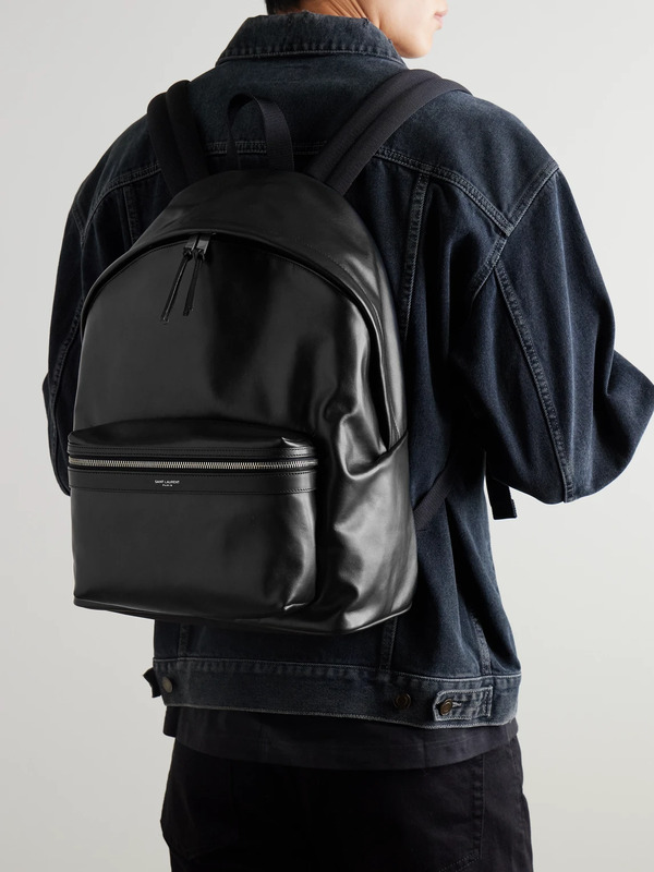  Saint Laurent - City Leather Backpack - Men - Black 